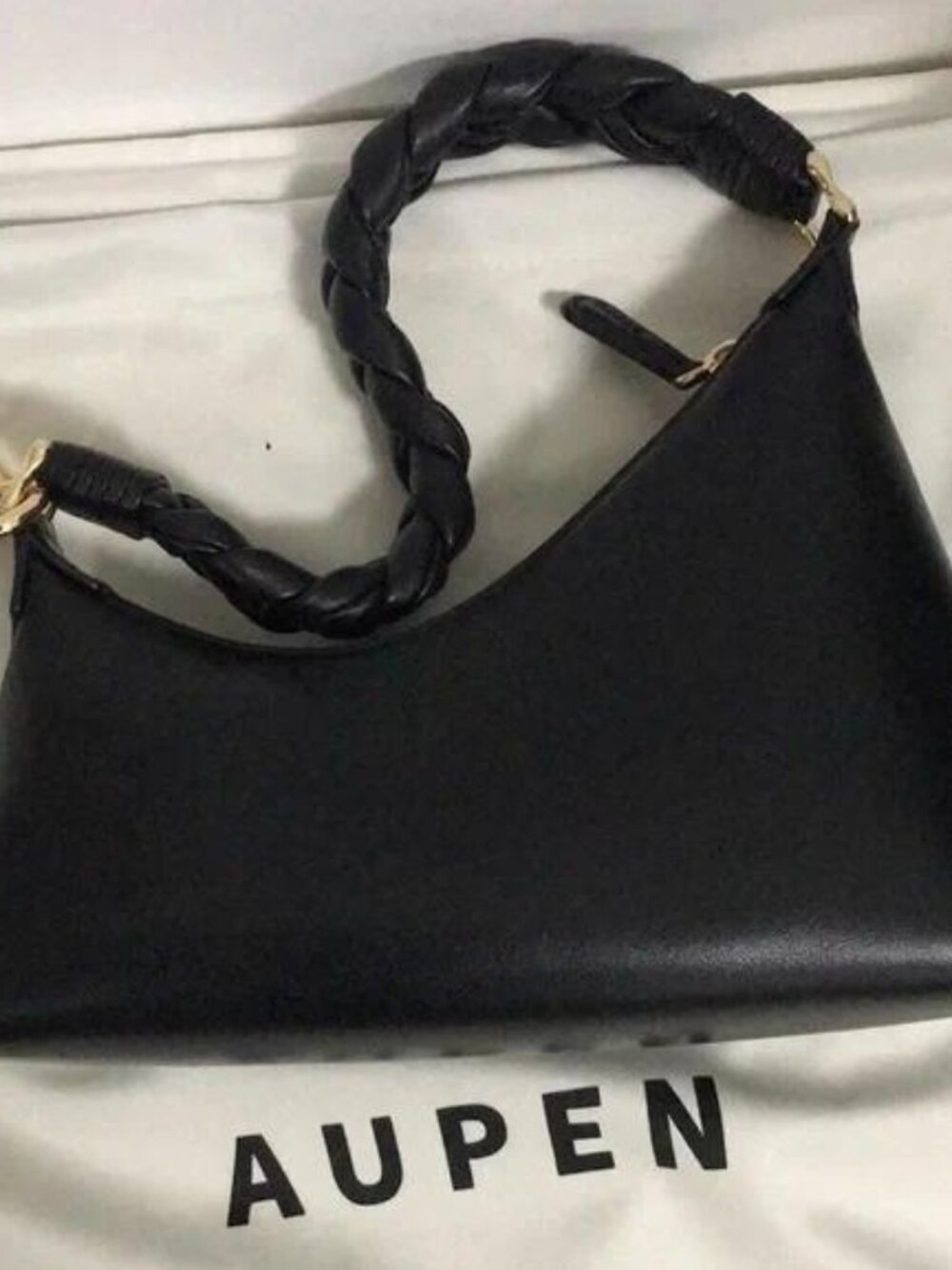 AUPEN NIRVANA BAG Calfskin Leather with Gold-Tone Metal